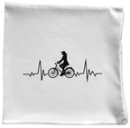 Poduszka z grafiką "Rowerowe EKG, linia życia" – dla rowerzystki #6