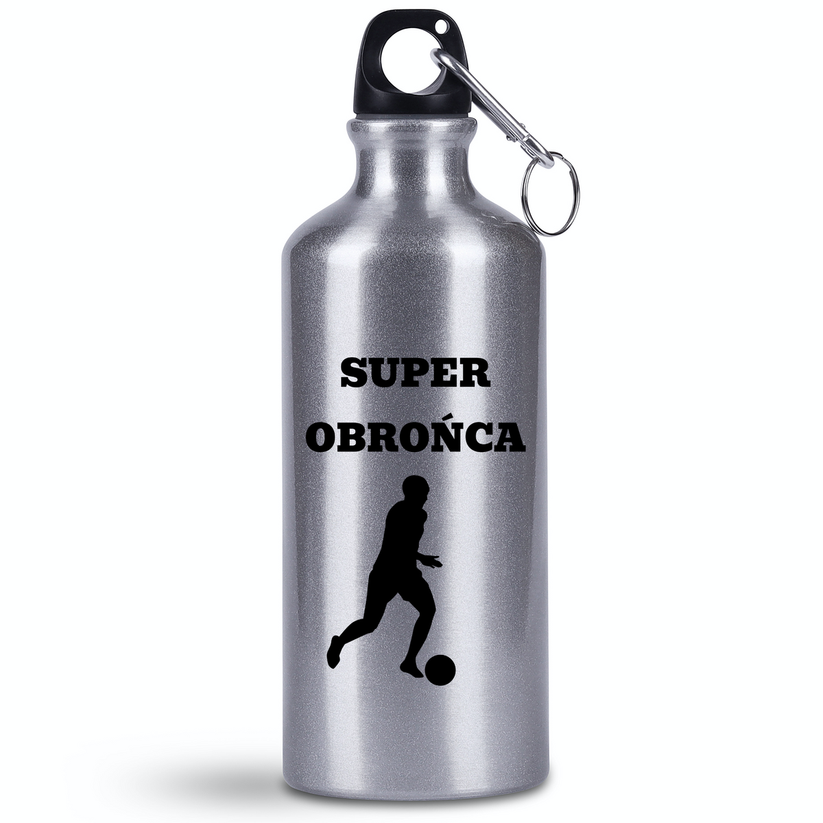 Butelka srebrna 500 ml z napisem "Piłkarz Obrońca" – piłka nożna #5