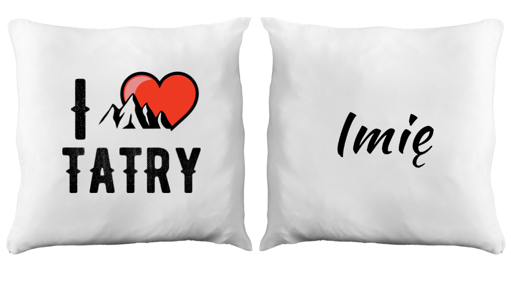 Poduszka z nadrukiem "I love Tatry" - góry, Zakopane #10