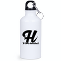Butelka białka 400 ml z czarnym napisem: "I love handball" i literką H #7