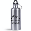 Bidon srebrny 500 ml z grafiką „Góry wzywają” - trekking #4
