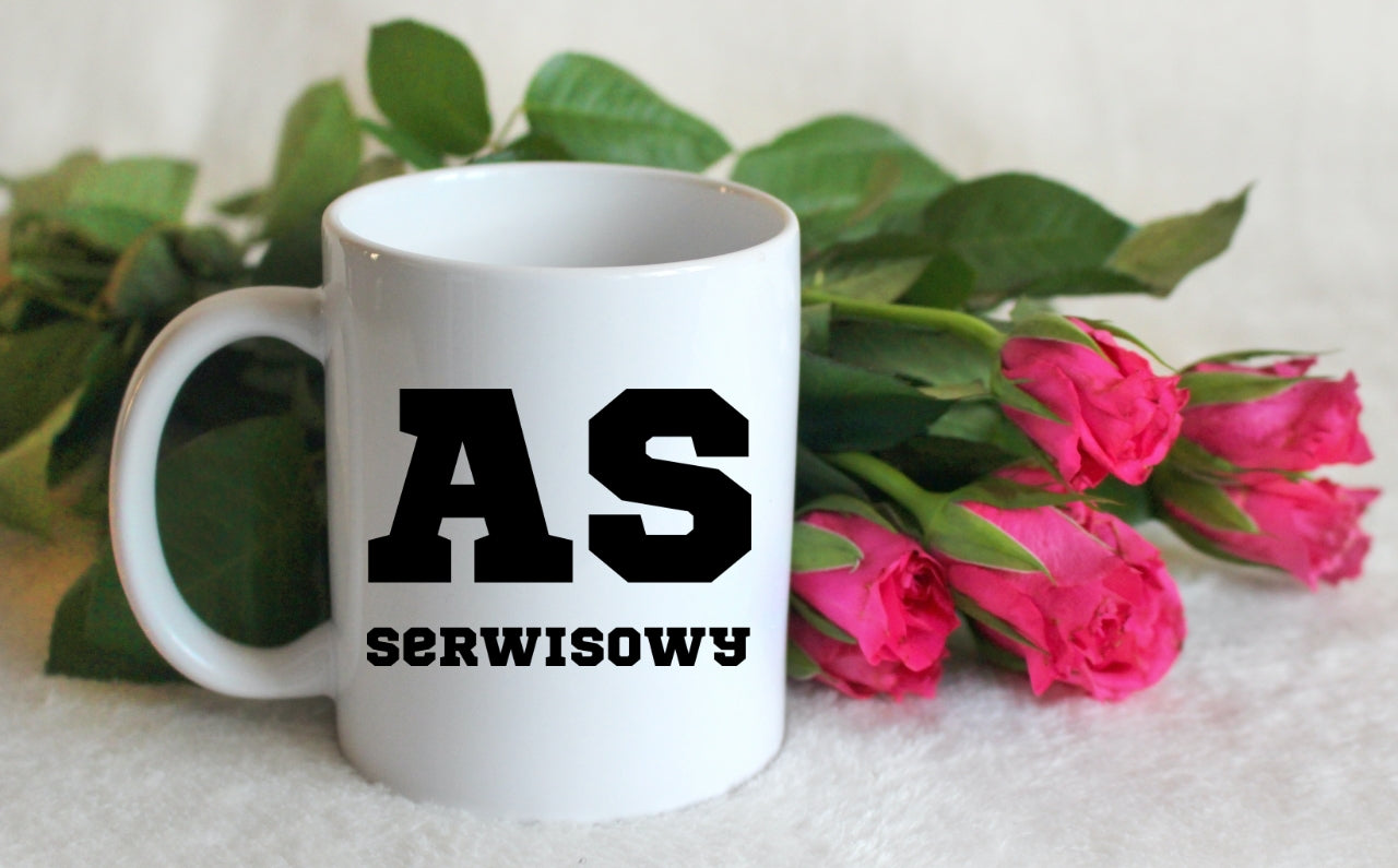 Kubek biały 330 ml z napisem "AS SERWISOWY" #7