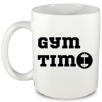 Kubek biały z nadrukiem "Gym Time" - na prezent, siłownia #1
