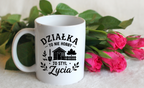 Kubek biały z nadrukiem „Działka to nie hobby, to styl życia” – ogród, działka #8