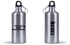 Butelka srebrna 500 ml z nadrukiem "Trening Kawa Koszykówka" #3