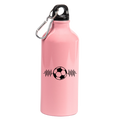 Butelka różowa 600 ml dla kibica piłki nożnej z grafiką piłkarskiego EKG #11