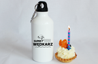 Bidon biały 400 ml z nadrukiem "Super Wędkarz" - na dzień ojca, wędkarstwo #9