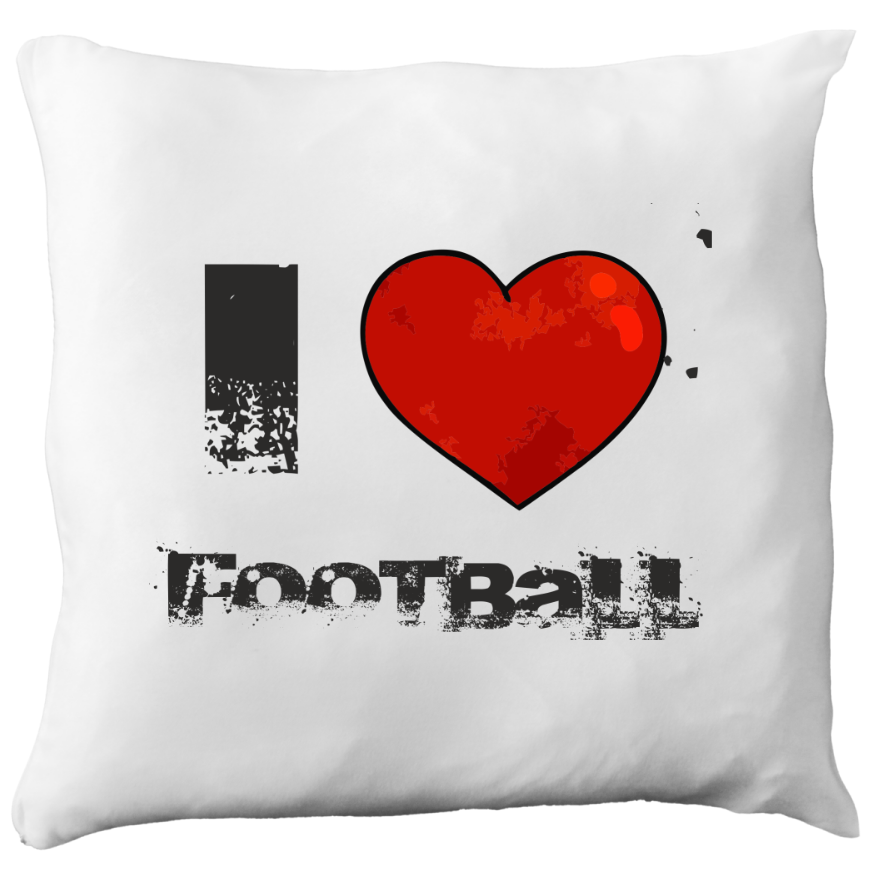 Poduszka z nadrukiem "I LOVE FOOTBALL" - piłka nożna #3