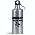 Butelka srebrna 500 ml z nadrukiem "Najlepszy wędkarz" – wędkarstwo #6