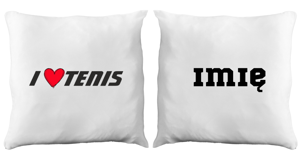 Poduszka z napisem "I LOVE TENIS" #4