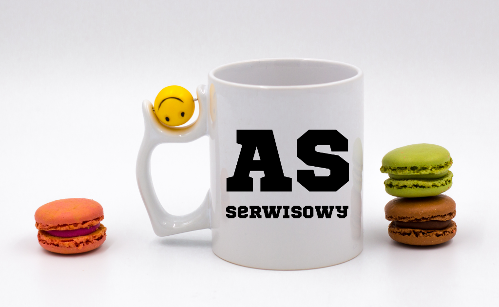 Kubek z piłką 330 ml z napisem "AS SERWISOWY" #7