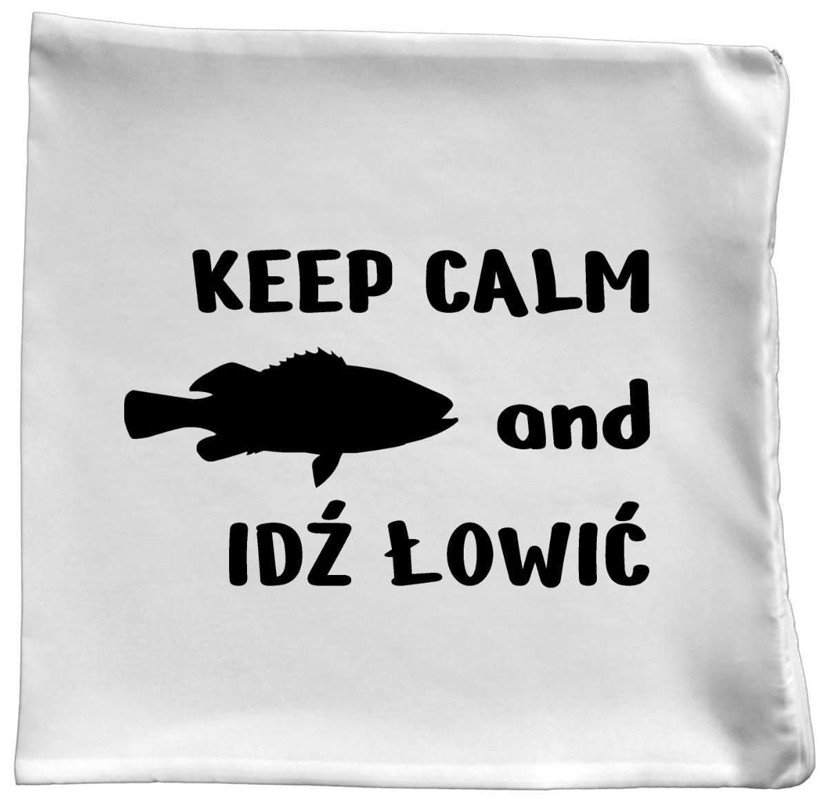 Poduszka z nadrukiem "KEEP CALM and IDŹ ŁOWIĆ" - wędkarstwo #5