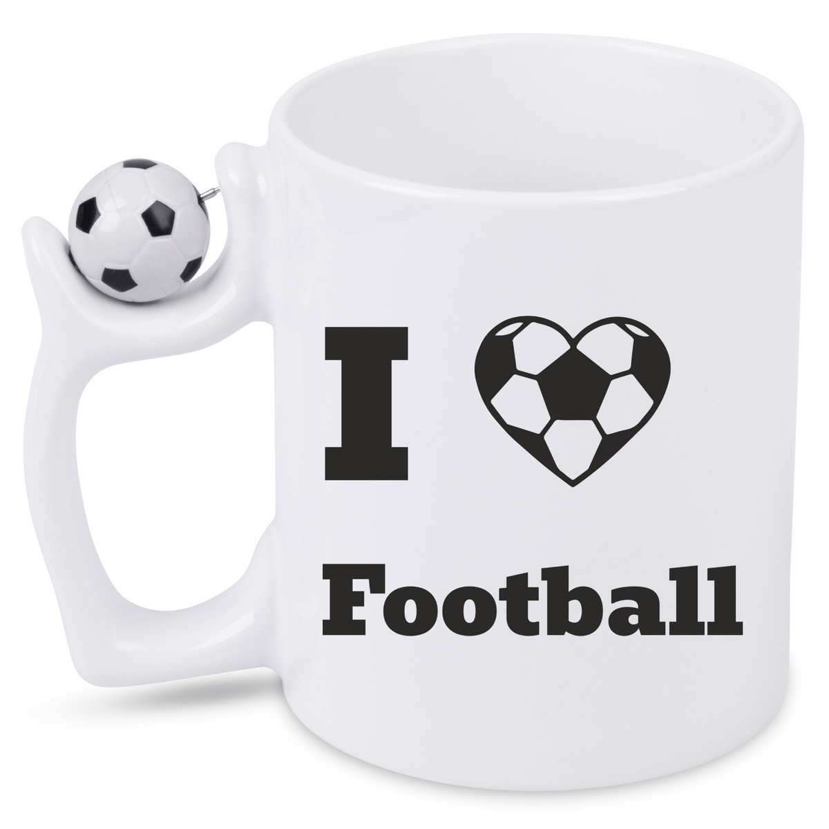 Kubek z piłką i nadrukiem "I Love Football" - piłka nożna #6