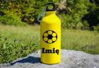 Bidon żółty 600 ml z grafiką piłki i własnym imieniem #8