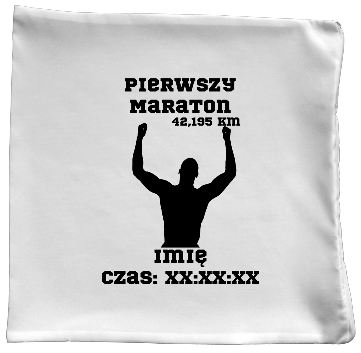 Poduszka pamiątka po pierwszym maratonie + imię i czas – bieganie #10