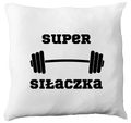 Poduszka z nadrukiem „Super Siłaczka” – siłownia #2