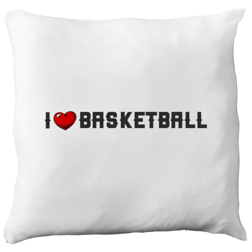 Poduszka z nadrukiem "I LOVE BASKETBALL" #3