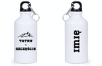 Butelka biała 400 ml z nadrukiem „Tatry = Szczęście” – Podhale, Zakopane, góry #4