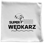 Poduszka z nadrukiem "Super wędkarz" - wędkarstwo #10