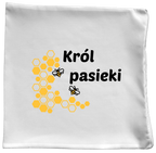 Poduszka dla pszczelarza z nadrukiem „Król pasieki” – pszczelarstwo #10