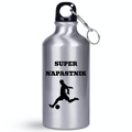 Butelka srebrna 400 ml z napisem "Super Napastnik" – piłka nożna #7
