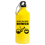 Bidon żółty 600 ml z nadrukiem "Plan na dziś: Rower" - dla rowerzystów #9