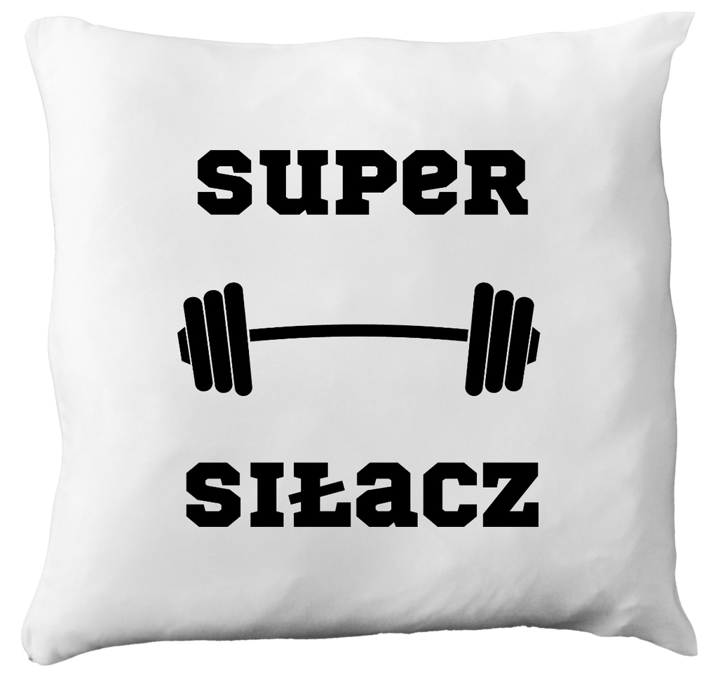 Poduszka z nadrukiem „Super Siłacz” – siłownia #3