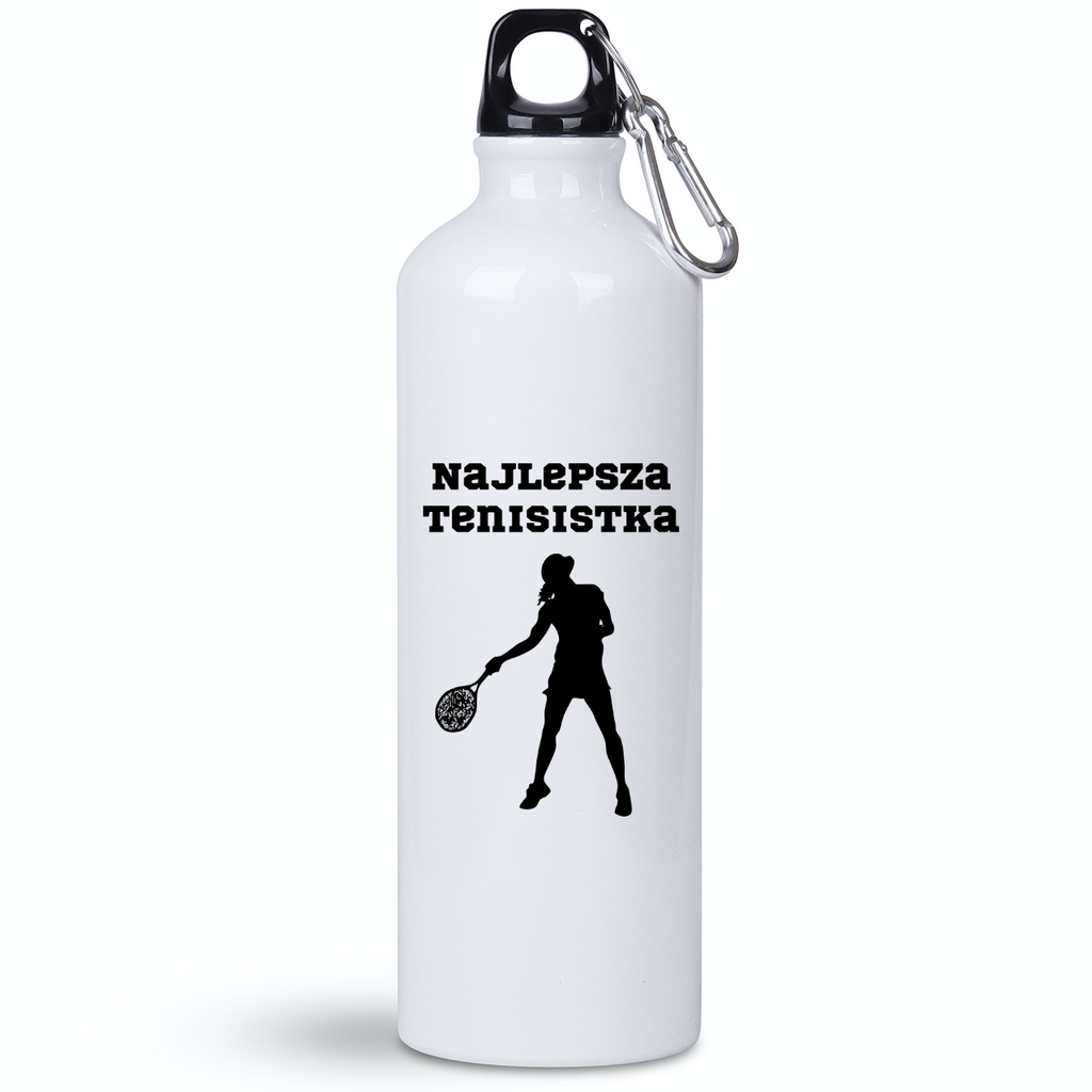Bidon biały 800 ml z napisem "NAJLEPSZA TENISISTKA" #3