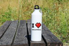 Butelka biała 800 ml z nadrukiem "I LOVE VOLLEYBALL" #1