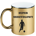 Kubek biały z nadrukiem "Super Skrzydłowy" – piłka nożna #9