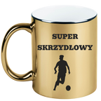 Kubek biały z nadrukiem "Super Skrzydłowy" – piłka nożna #9