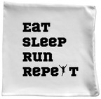 Poduszka dla biegacza z nadrukiem "Eat Sleep Run Repeat" – bieganie #12