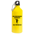 Butelka żółta 600 ml z nadrukiem "Najszybszy biegacz na świecie" – bieganie #3