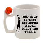 Kubek z piłką i nadrukiem dla koszykarza – koszykówka #6