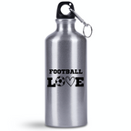 Butelka srebrna 500 ml dla kibica piłki nożnej z napisem "FOOTBALL LOVE" #12
