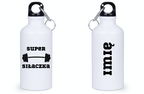 Bidon biały 400 ml na siłownię z nadrukiem „Super Siłaczka” – siłownia #2