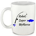 Kubek biały z nadrukiem: "Kubek Super Wędkarza" - wędkarstwo #1