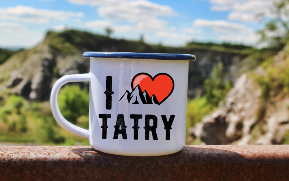 Kubek biały emaliowany z nadrukiem „I love Tatry” – Zakopane, Podhale #10
