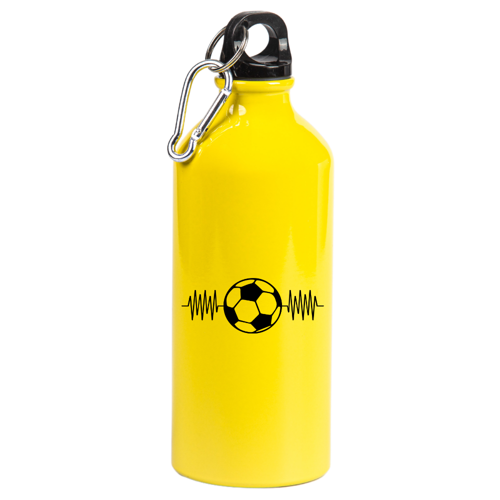 Bidon żółty 600 ml dla kibica piłki nożnej z grafiką piłkarskiego EKG #11