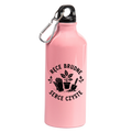 Butelka różowa 600 ml z nadrukiem „Ręce brudne, serce czyste” – do ogrodu #3