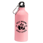 Butelka różowa 600 ml z nadrukiem „Ręce brudne, serce czyste” – do ogrodu #3