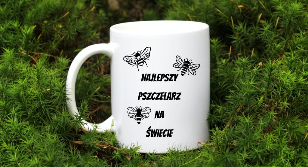 Kubek biały dla pszczelarza "Najlepszy pszczelarz na świecie" #1