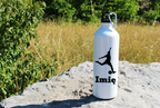 Butelka biała 800 ml z grafiką piłkarza i imieniem do wyboru #9