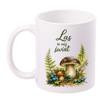 Kubek biały z nadrukiem „Las to mój świat” – grzyby, las #9