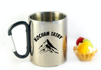 Kubek z czarnym karabińczykiem i nadrukiem „Kocham Tatry” – góry #3