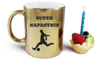Kubek biały z nadrukiem "Super Napastnik" – piłka nożna #8