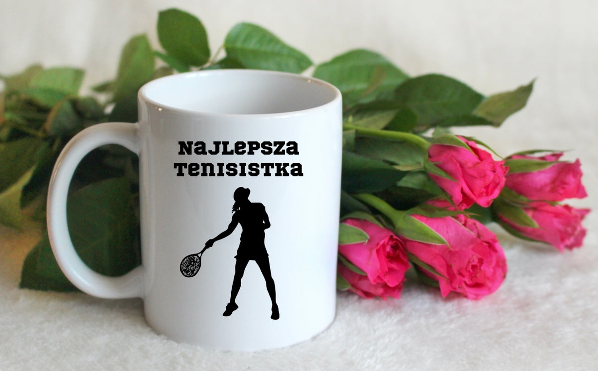 Kubek biały 330 ml z napisem "NAJLEPSZA TENISISTKA" #3