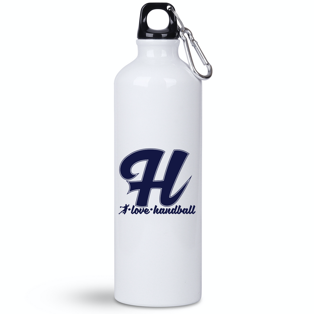 Butelka biała 800 ml z granatową grafiką "H I Love Handball" #6
