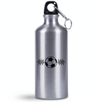 Butelka srebrna 500 ml dla kibica piłki nożnej z grafiką piłkarskiego EKG #11