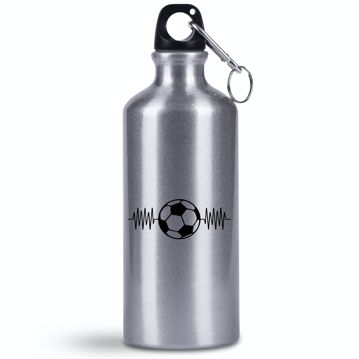 Butelka srebrna 500 ml dla kibica piłki nożnej z grafiką piłkarskiego EKG #11
